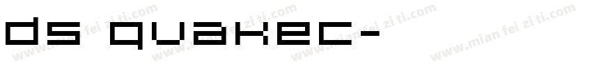 DS QuakeC字体转换